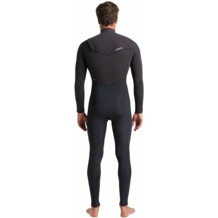 2024 C-Skins Mens ReWired 4/3mm Chest Zip Wetsuit C-RW43MCZ - Anthracite / Meteor X / Wine